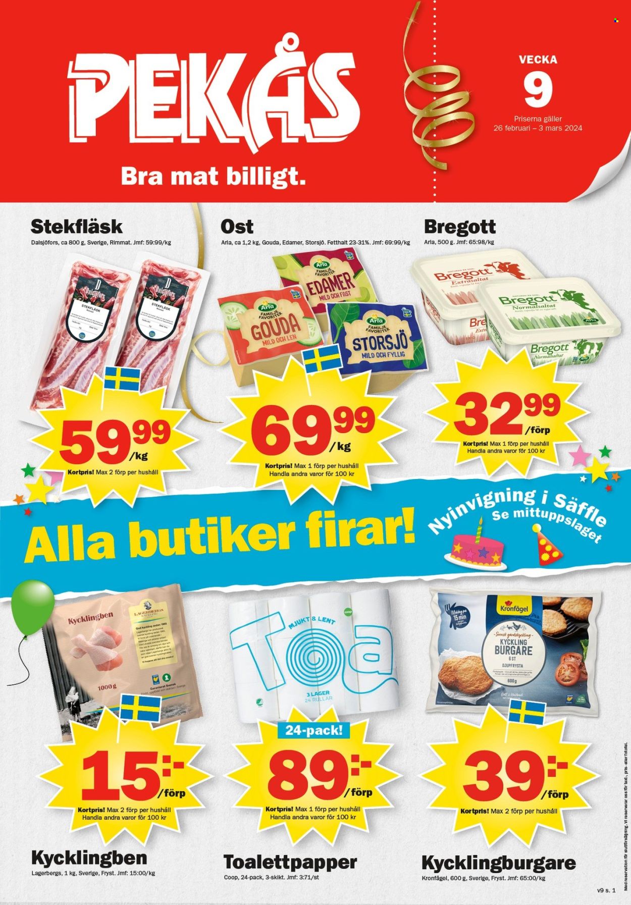 Pekås reklamblad - 26/2 2024 - 3/3 2024. Sida 1