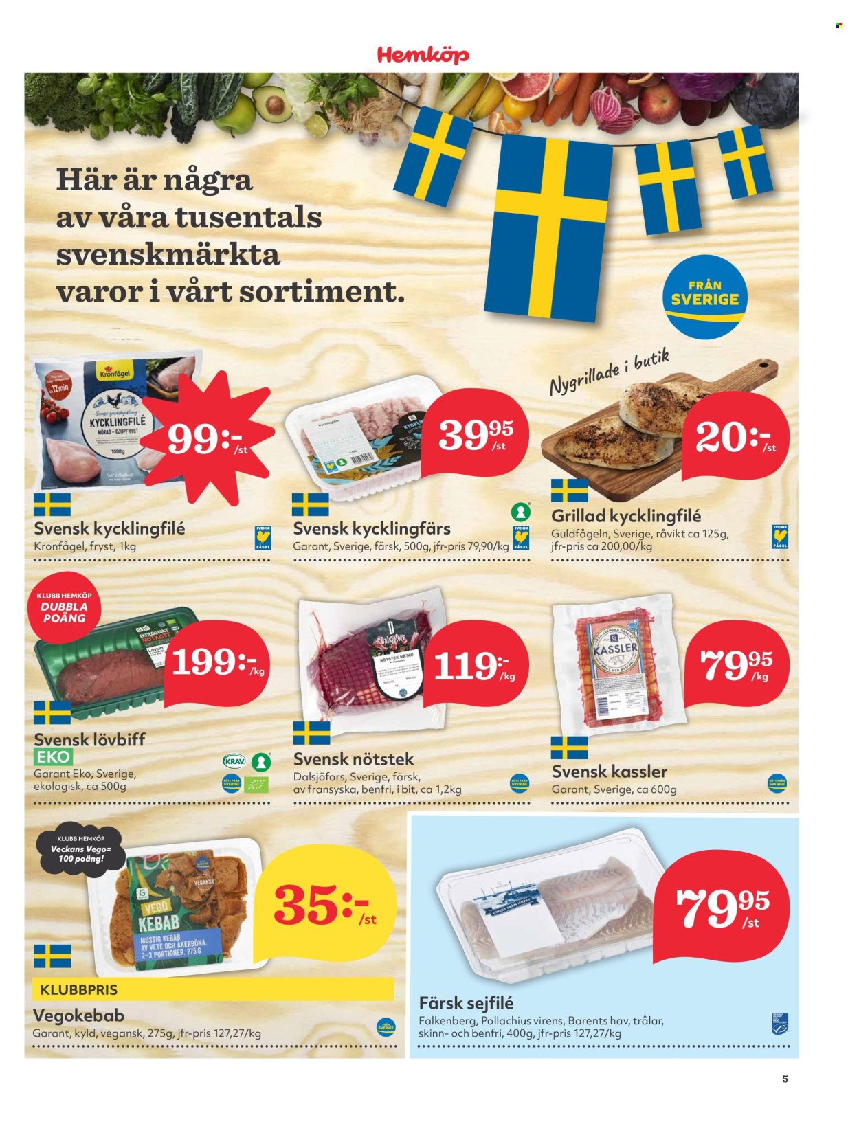 Hemköp reklamblad - 11/3 2024 - 17/3 2024. Sida 5