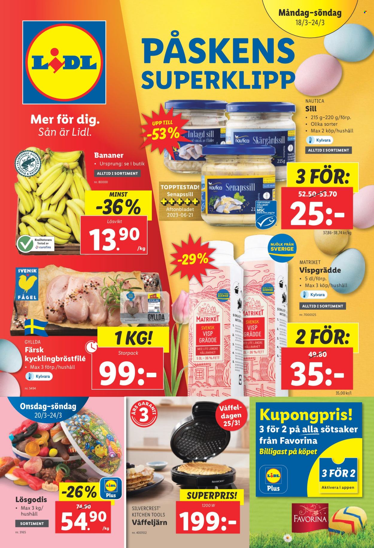 Lidl reklamblad - 18/3 2024 - 24/3 2024. Sida 1