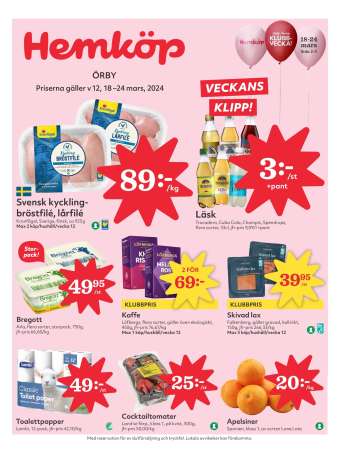 Hemköp reklamblad - 18/3 2024 - 24/3 2024.