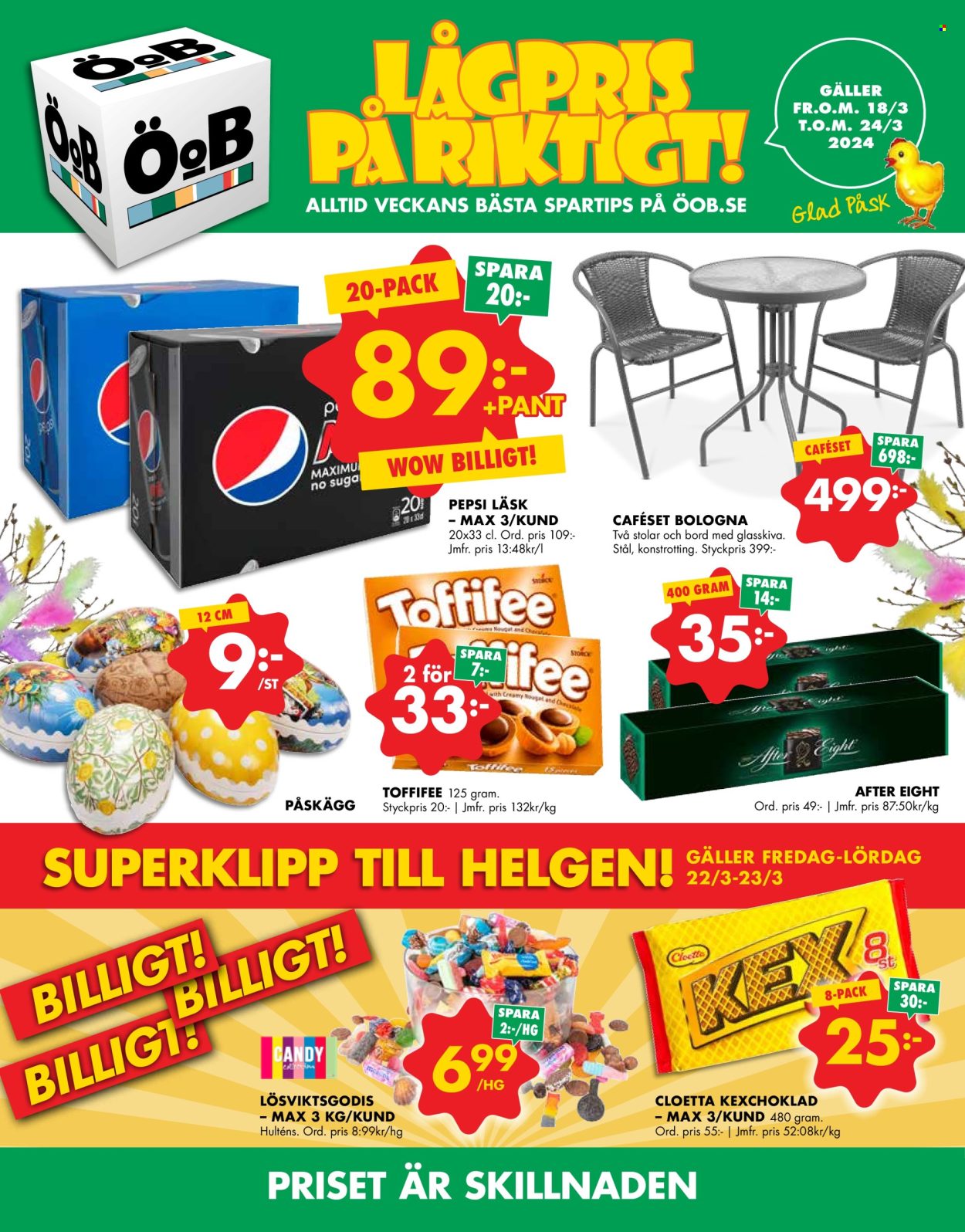 ÖoB reklamblad - 18/3 2024 - 24/3 2024. Sida 1