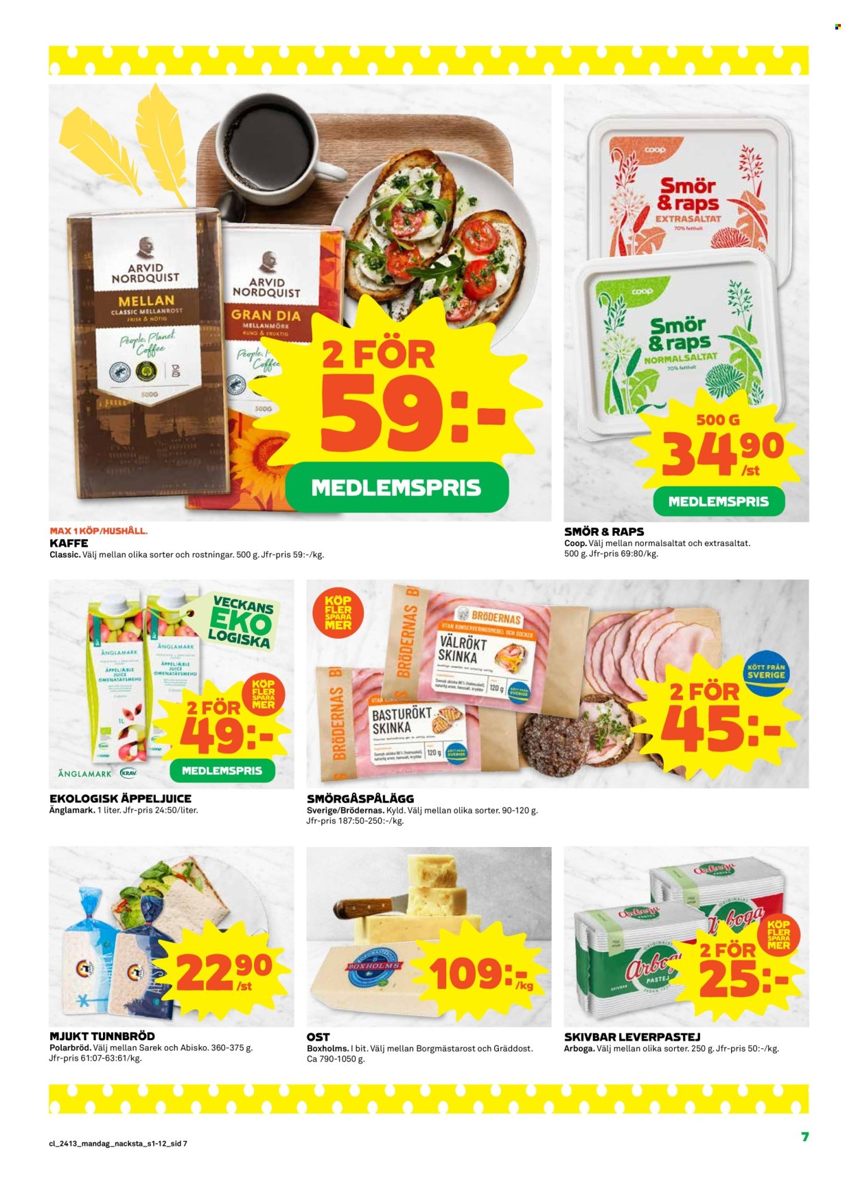 Coop reklamblad - 25/3 2024 - 31/3 2024. Sida 7