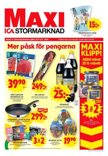 ICA reklamblad - 25/3 2024 - 1/4 2024.