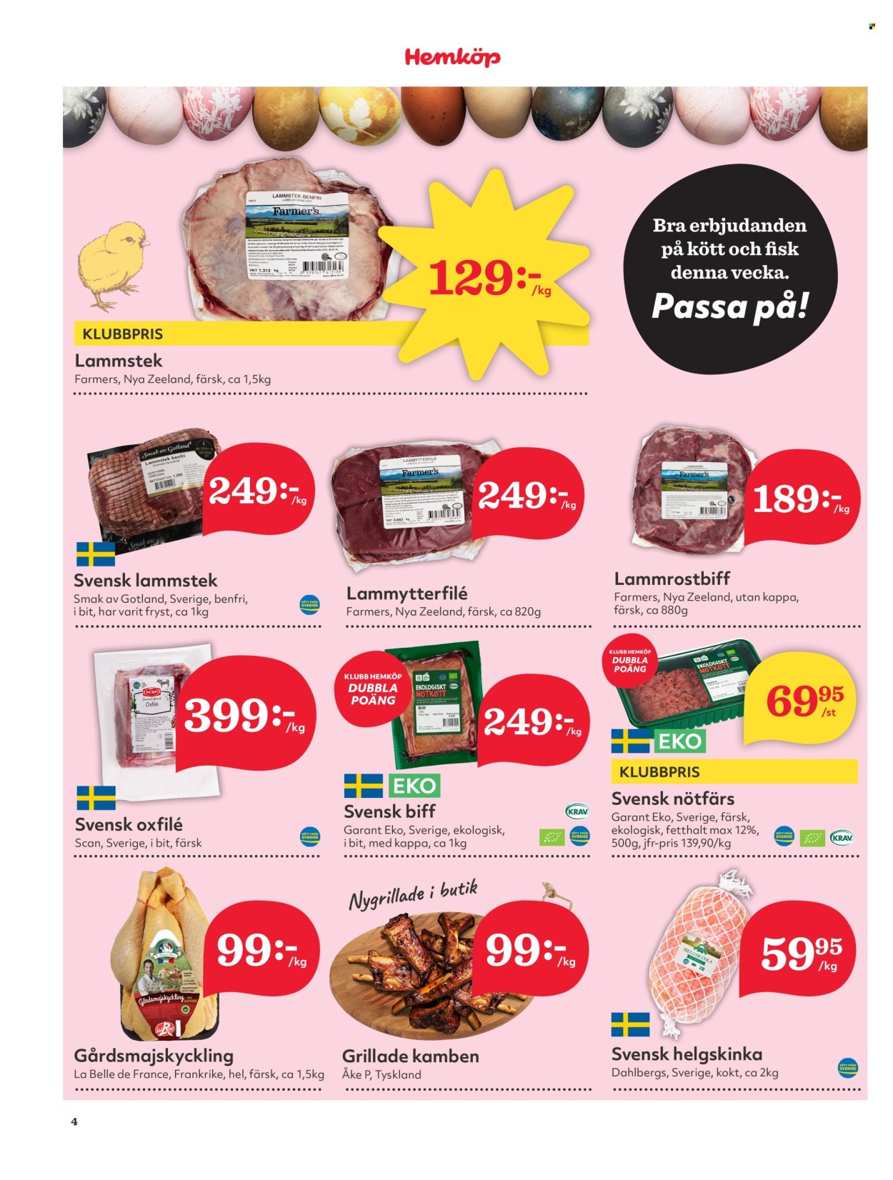 Hemköp reklamblad - 25/3 2024 - 1/4 2024. Sida 4