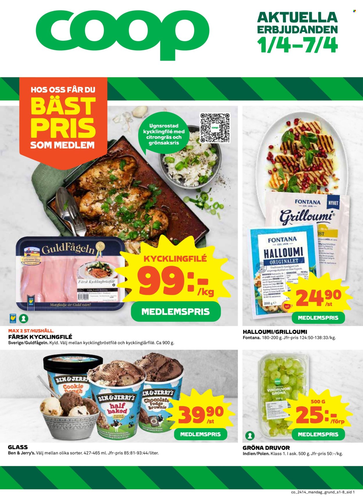 Coop reklamblad - 1/4 2024 - 7/4 2024. Sida 1