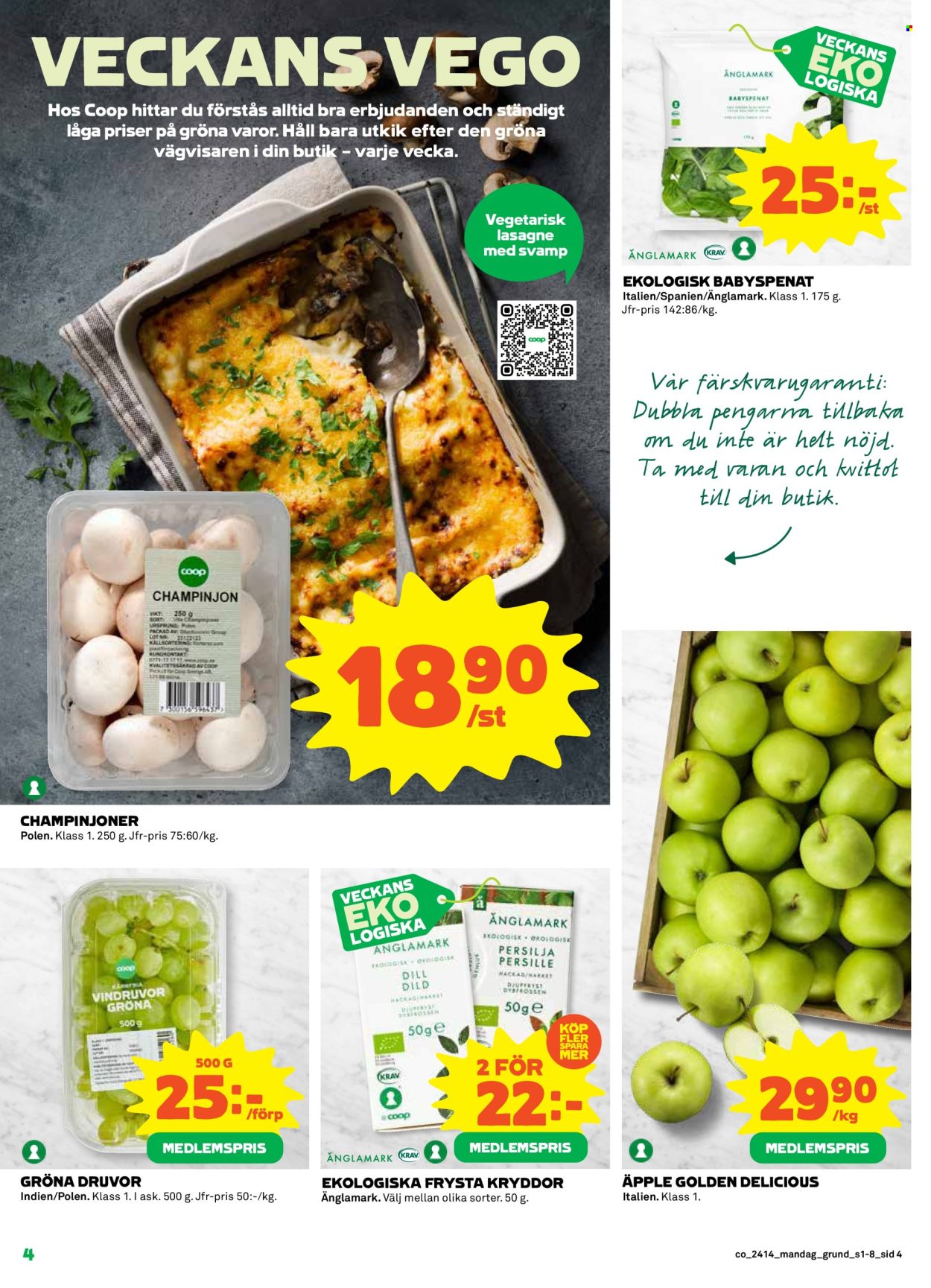 Coop reklamblad - 1/4 2024 - 7/4 2024. Sida 4
