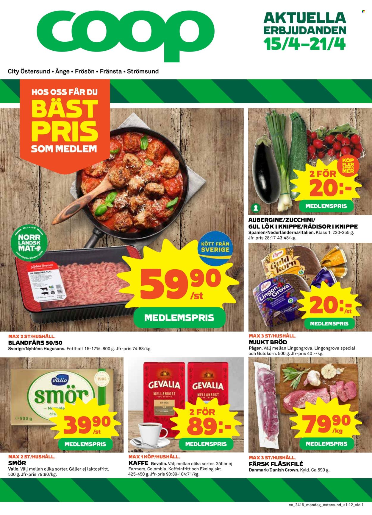 Coop reklamblad - 15/4 2024 - 21/4 2024. Sida 1