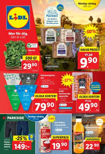 Lidl reklamblad - 29/4 2024 - 5/5 2024.