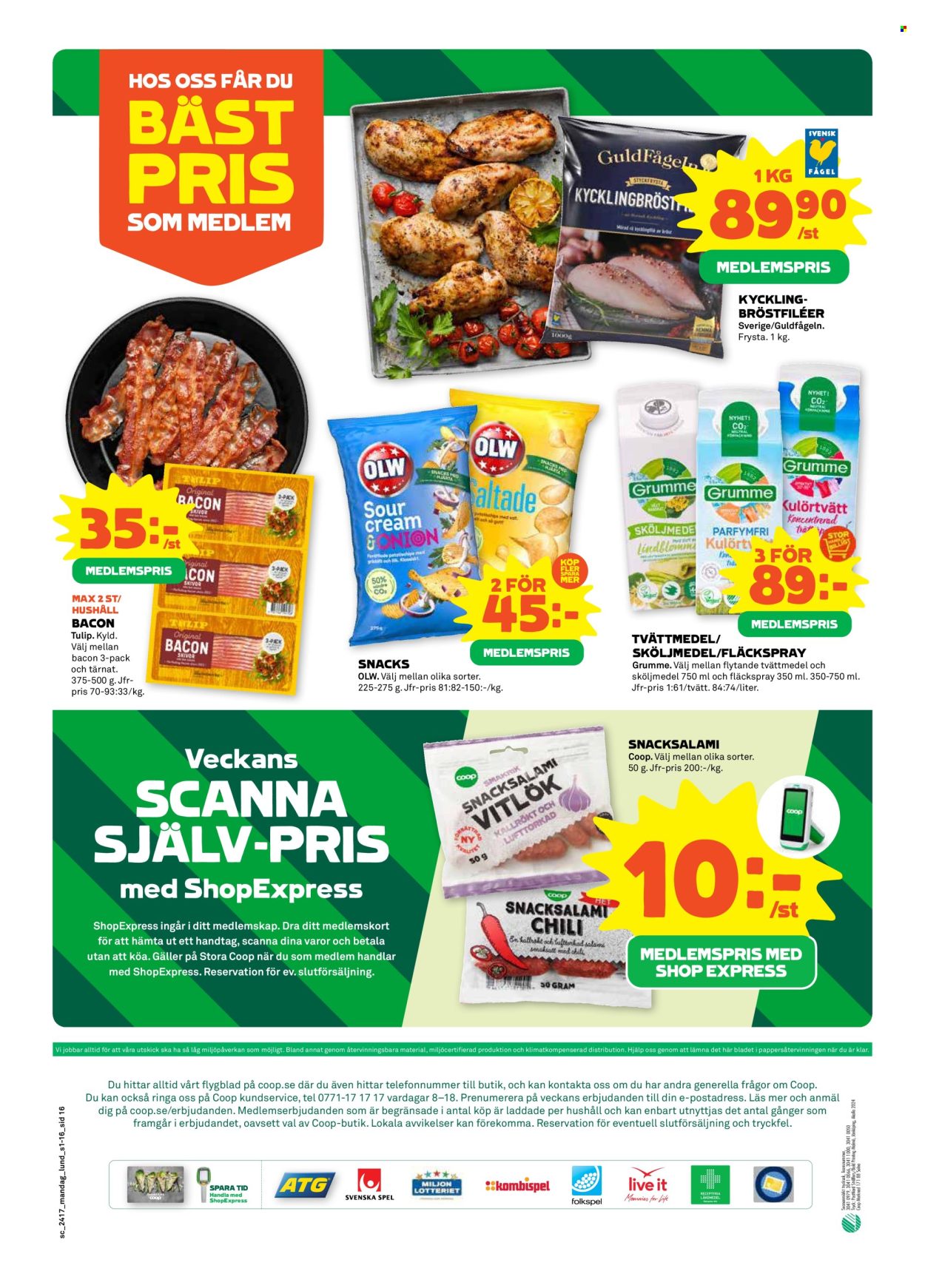 Coop reklamblad - 22/4 2024 - 28/4 2024. Sida 16