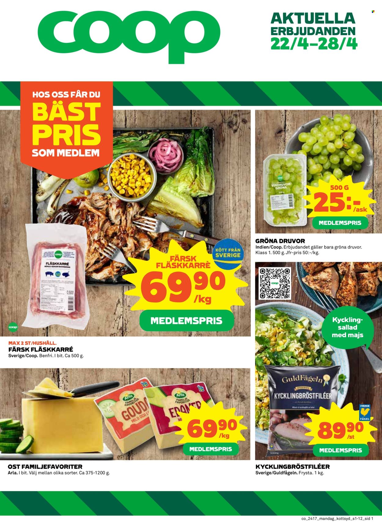 Coop reklamblad - 22/4 2024 - 28/4 2024. Sida 1