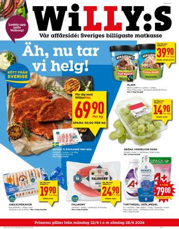 Willys reklamblad - 22/4 2024 - 28/4 2024.