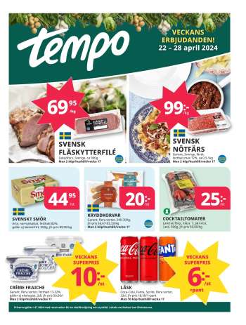 Tempo reklamblad - 22/4 2024 - 28/4 2024.