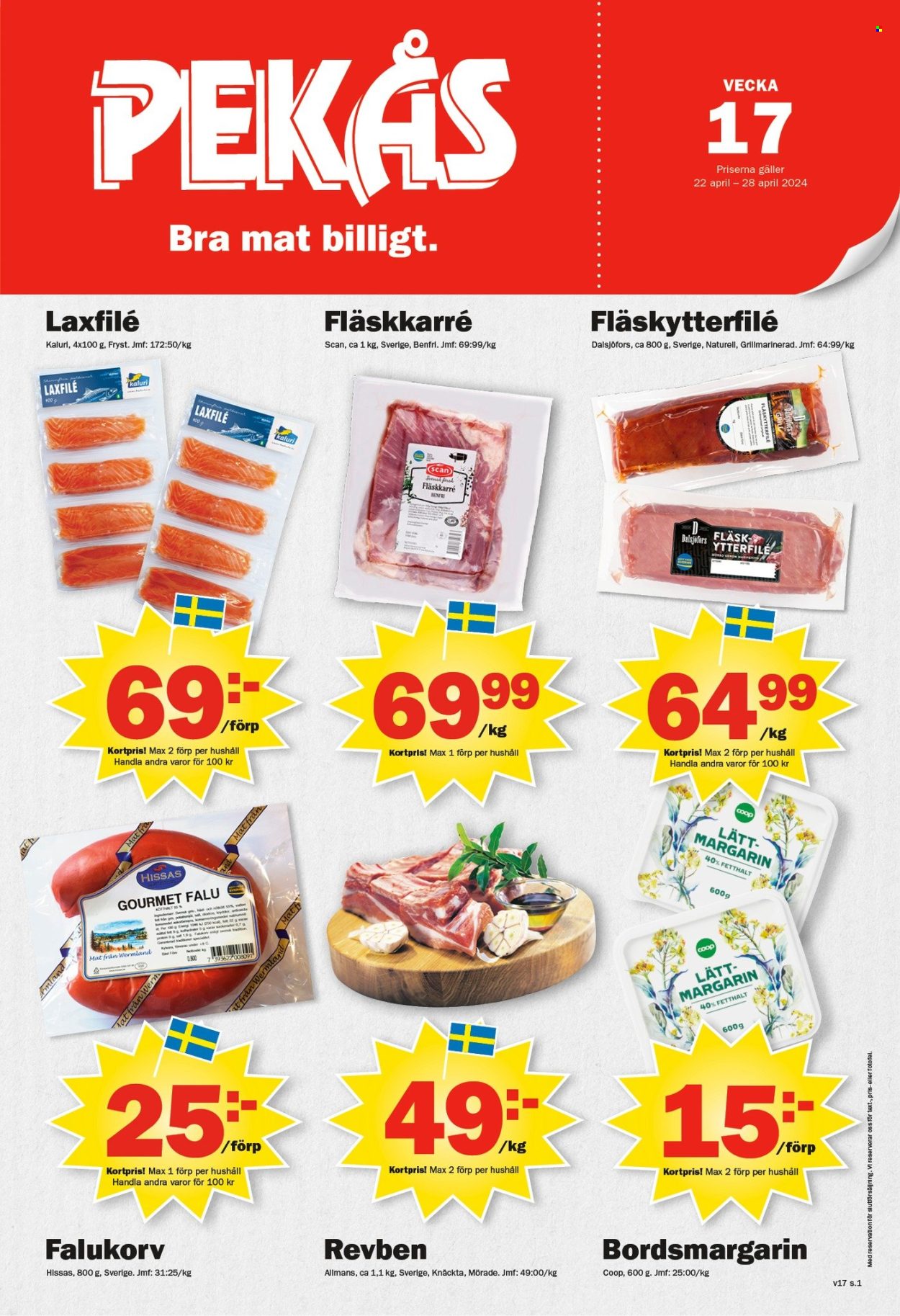 Pekås reklamblad - 22/4 2024 - 28/4 2024. Sida 1