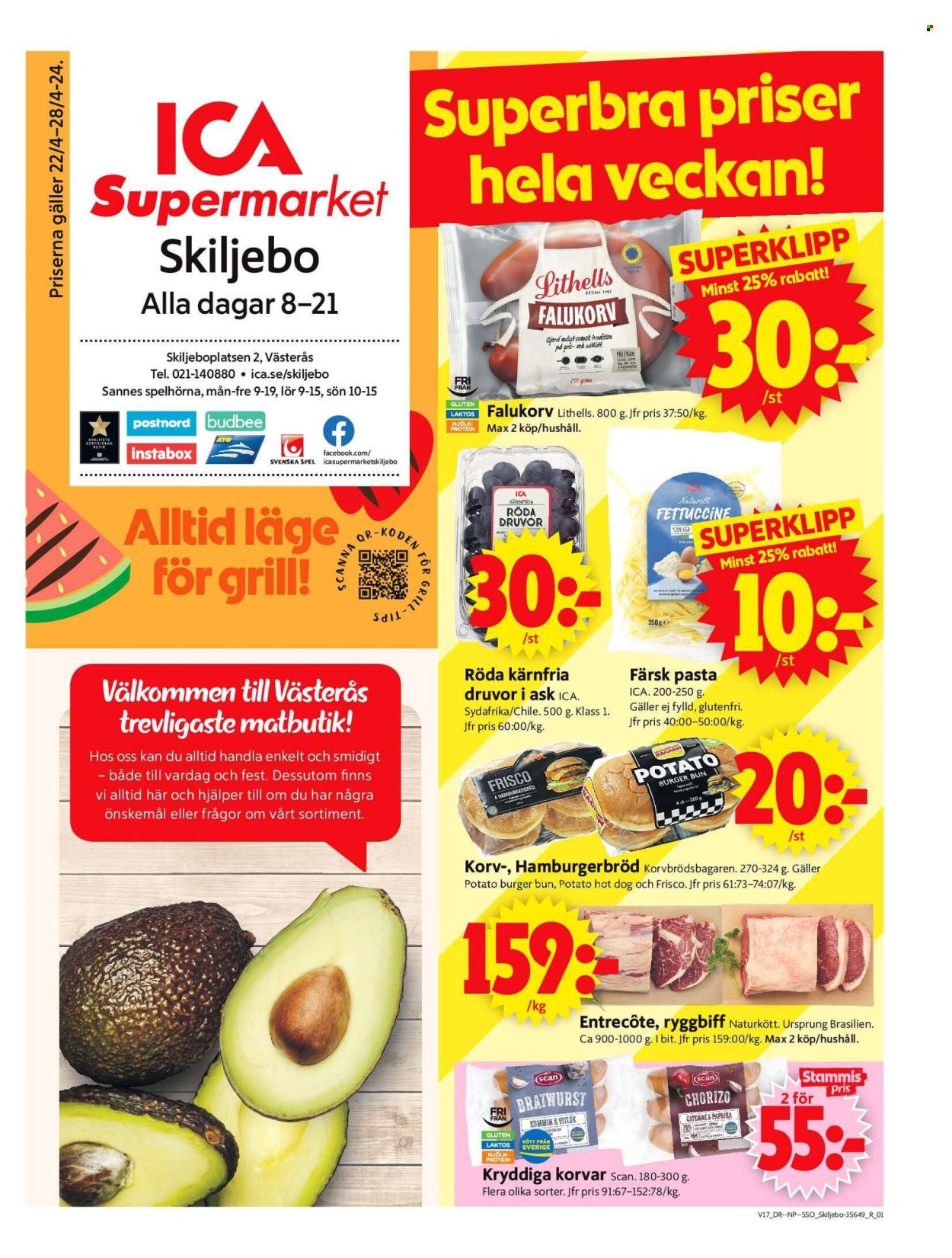 ICA reklamblad - 22/4 2024 - 28/4 2024. Sida 1