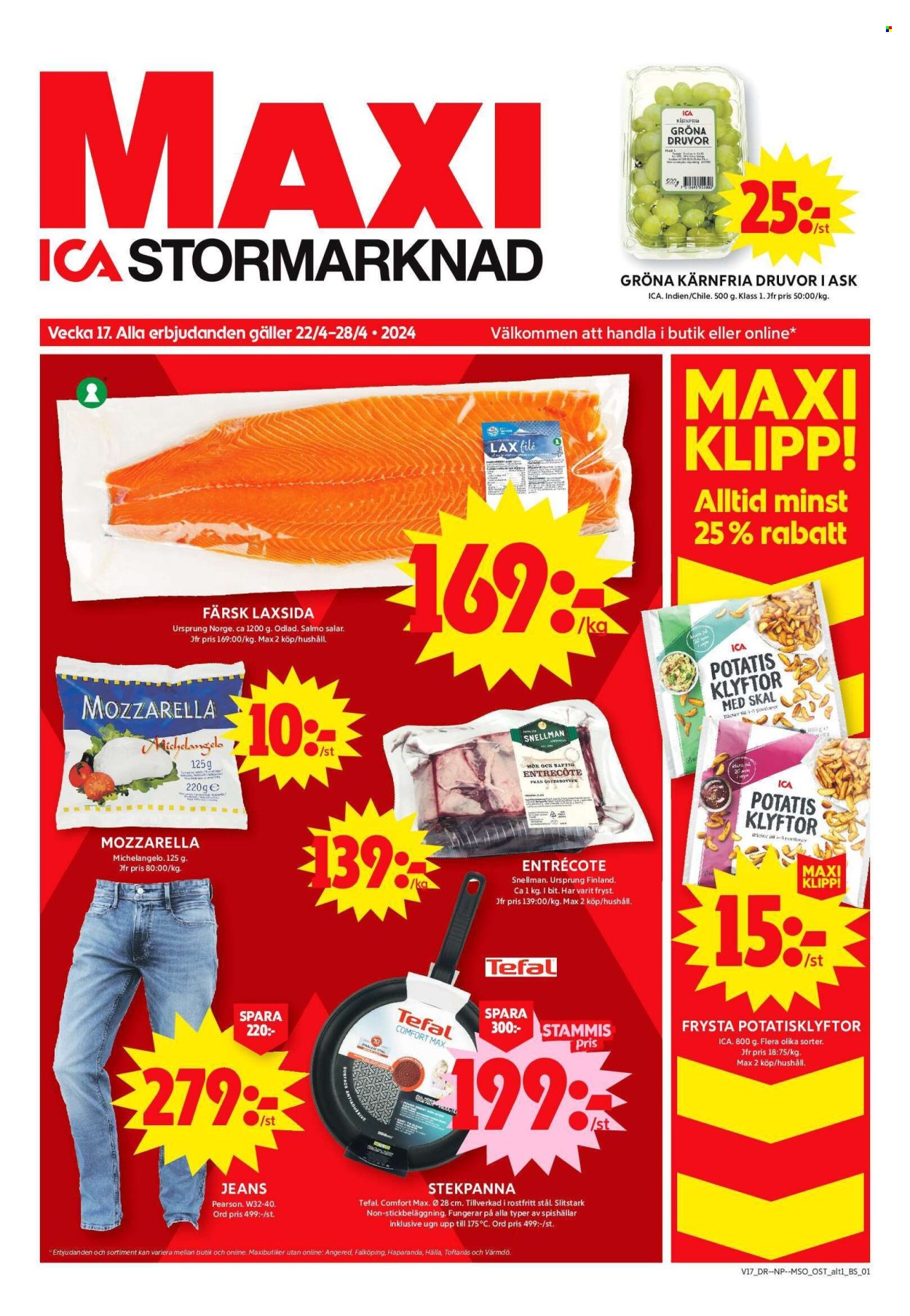 ICA reklamblad - 22/4 2024 - 28/4 2024. Sida 1