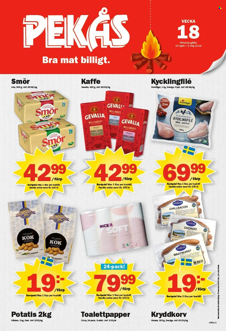 Pekås reklamblad - 29/4 2024 - 5/5 2024. Sida 1