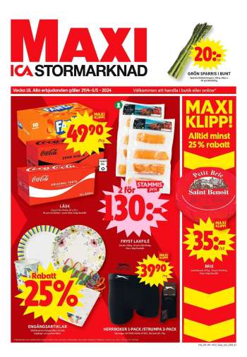 ICA reklamblad - 29/4 2024 - 5/5 2024.