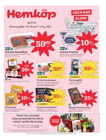 Hemköp reklamblad - 29/4 2024 - 5/5 2024.