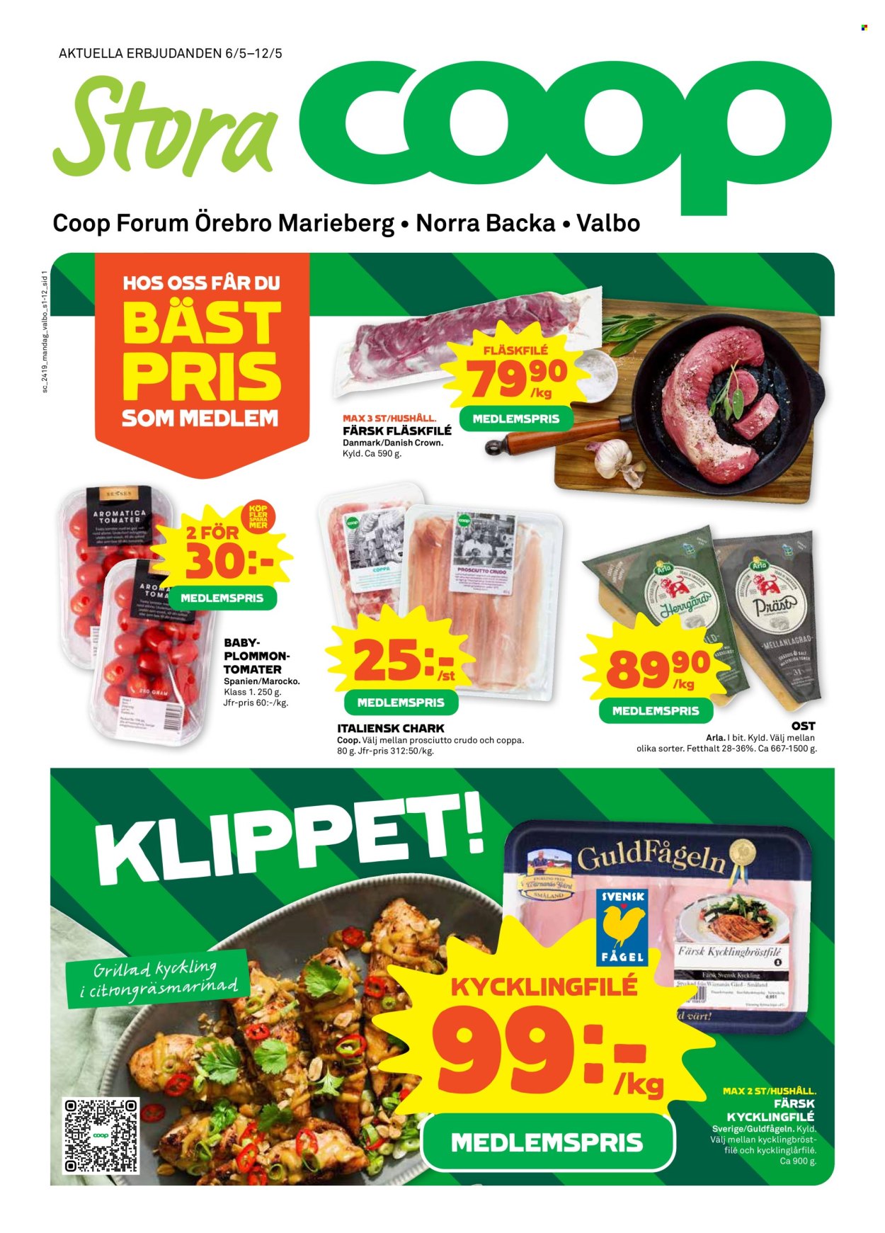 Coop reklamblad - 6/5 2024 - 12/5 2024. Sida 1