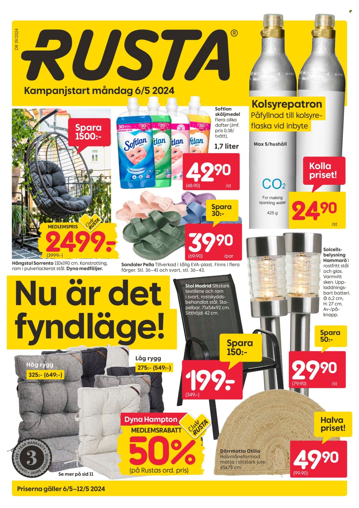 Rusta reklamblad - 6/5 2024 - 12/5 2024. Sida 1