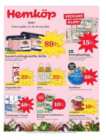 Hemköp reklamblad - 20/5 2024 - 26/5 2024.