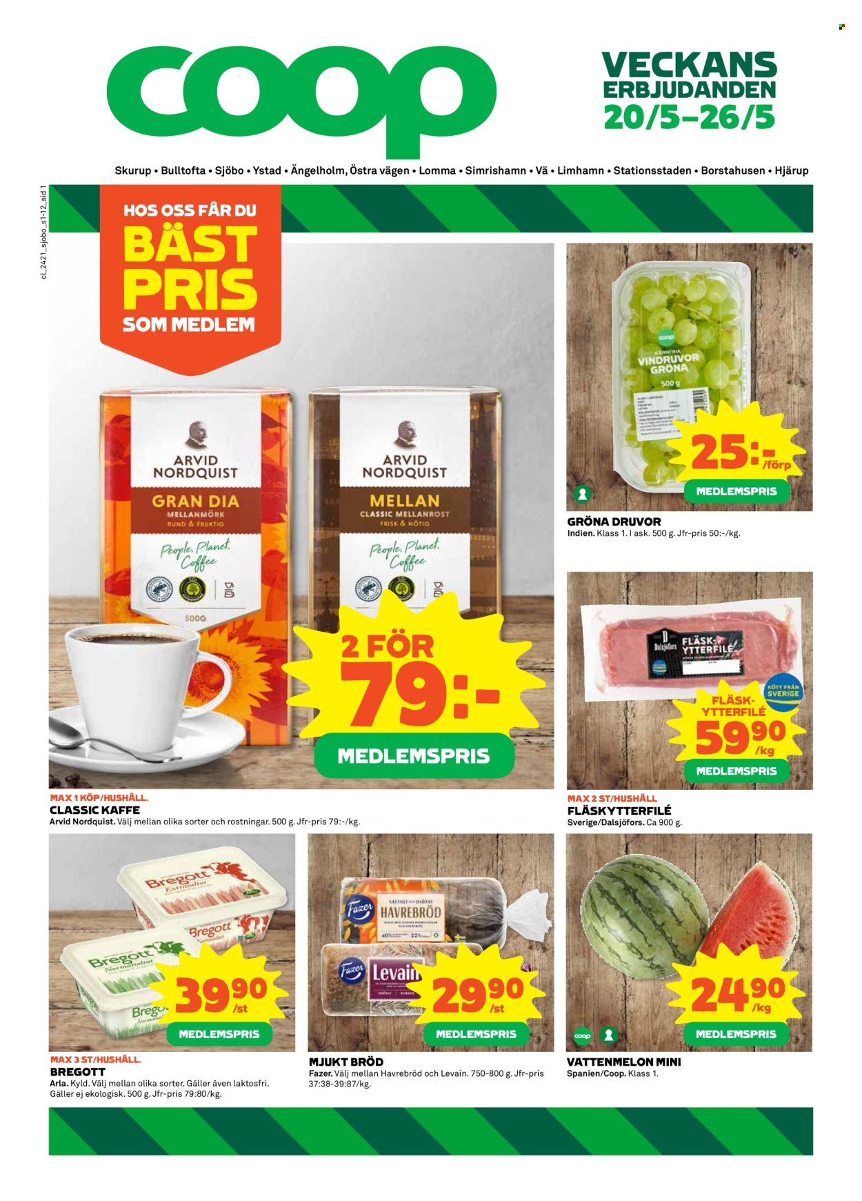 Coop reklamblad - 20/5 2024 - 26/5 2024. Sida 1