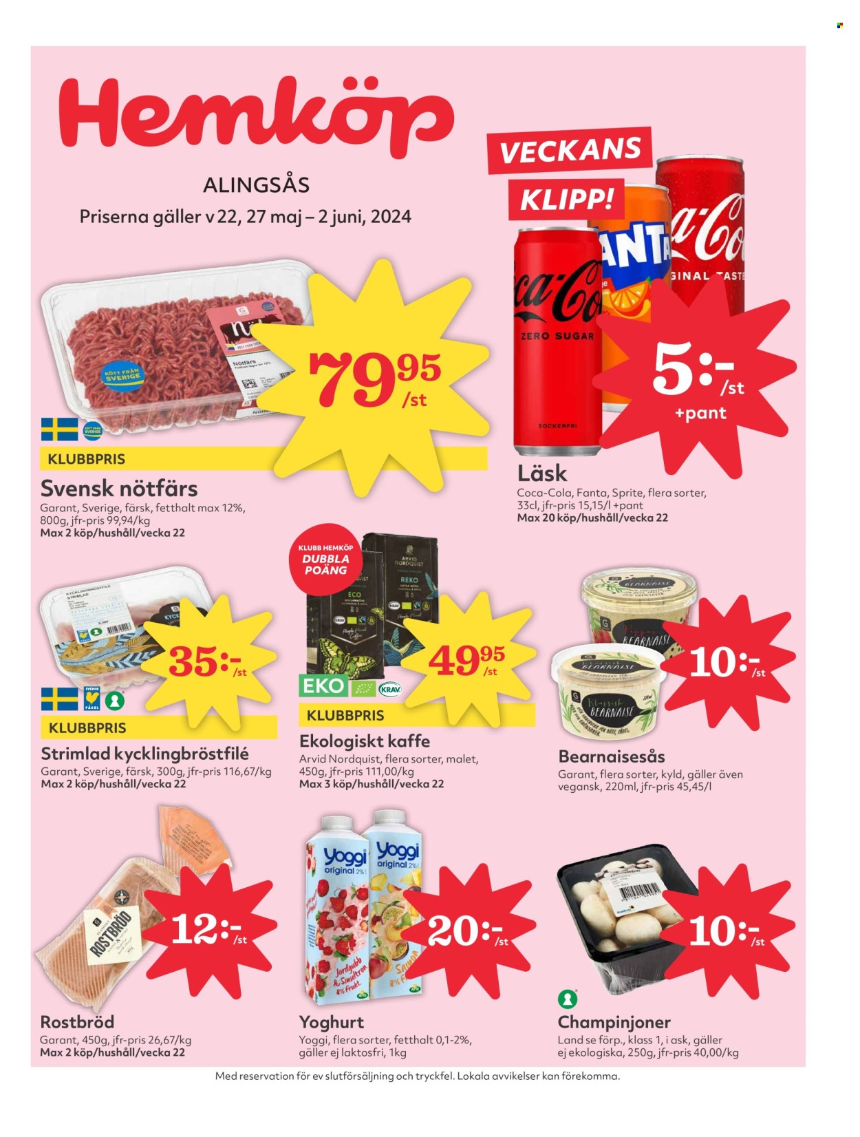 Hemköp reklamblad - 27/5 2024 - 2/6 2024. Sida 1