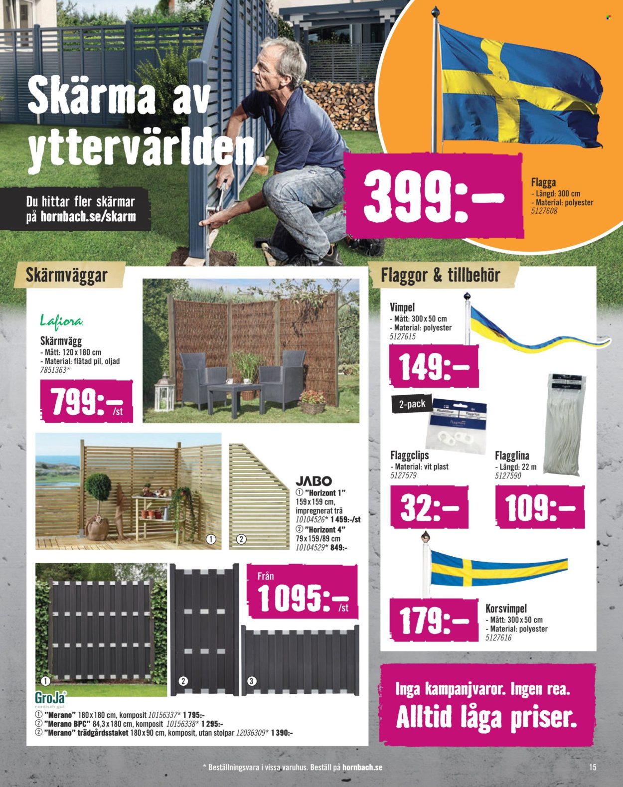 Hornbach reklamblad - 1/6 2024 - 26/6 2024. Sida 15