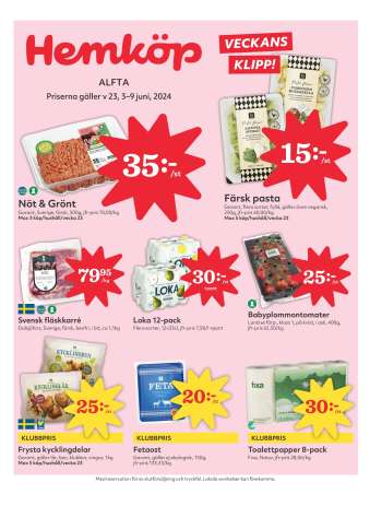 Hemköp reklamblad - 3/6 2024 - 9/6 2024.
