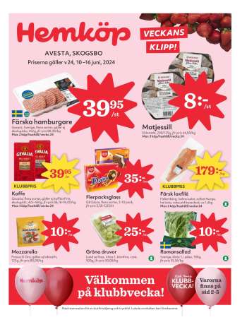 Hemköp reklamblad - 10/6 2024 - 16/6 2024.