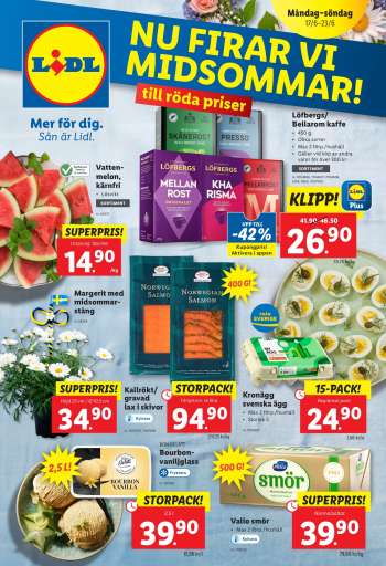 Lidl reklamblad - 17/6 2024 - 23/6 2024.