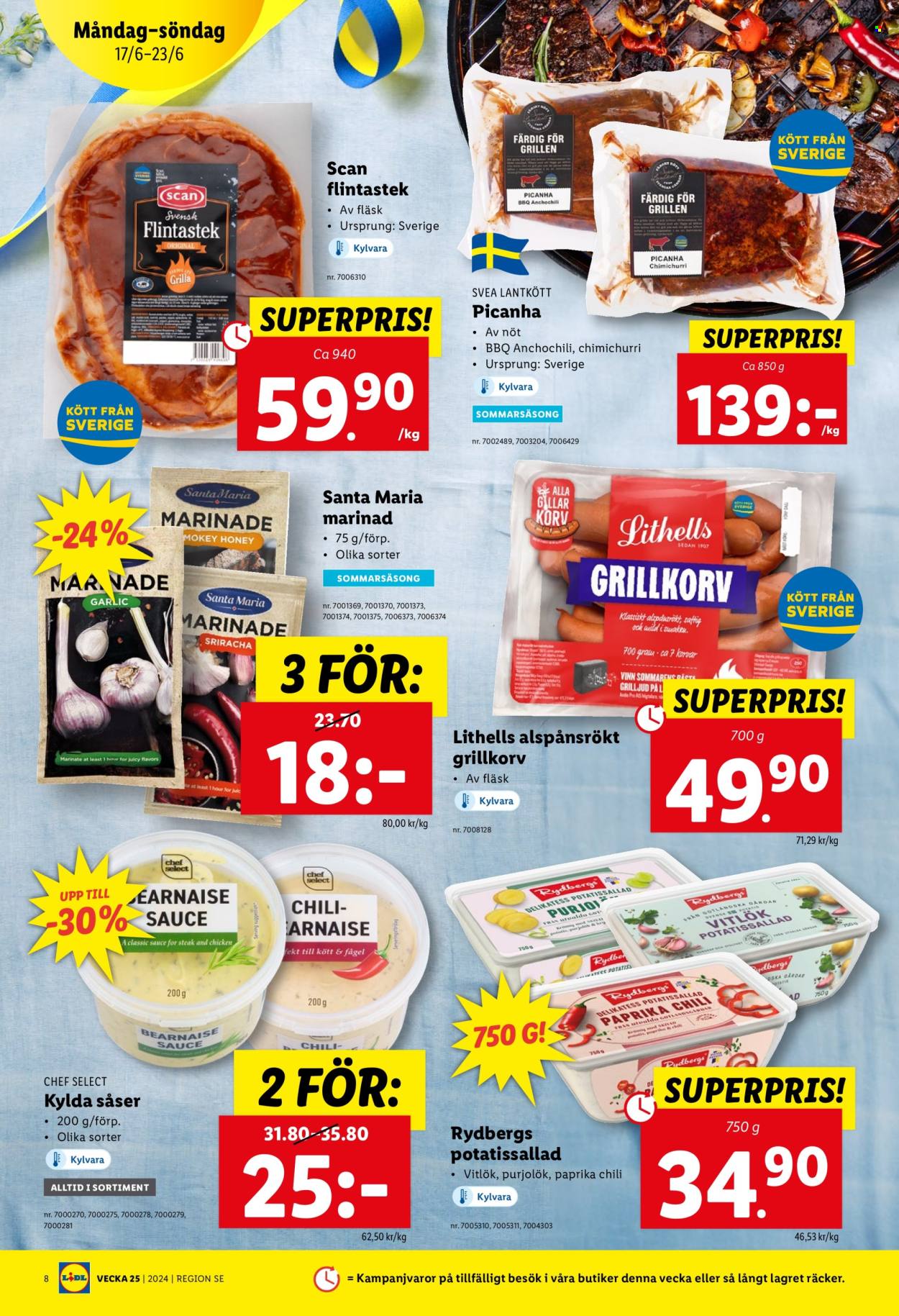 Lidl reklamblad - 17/6 2024 - 23/6 2024. Sida 8