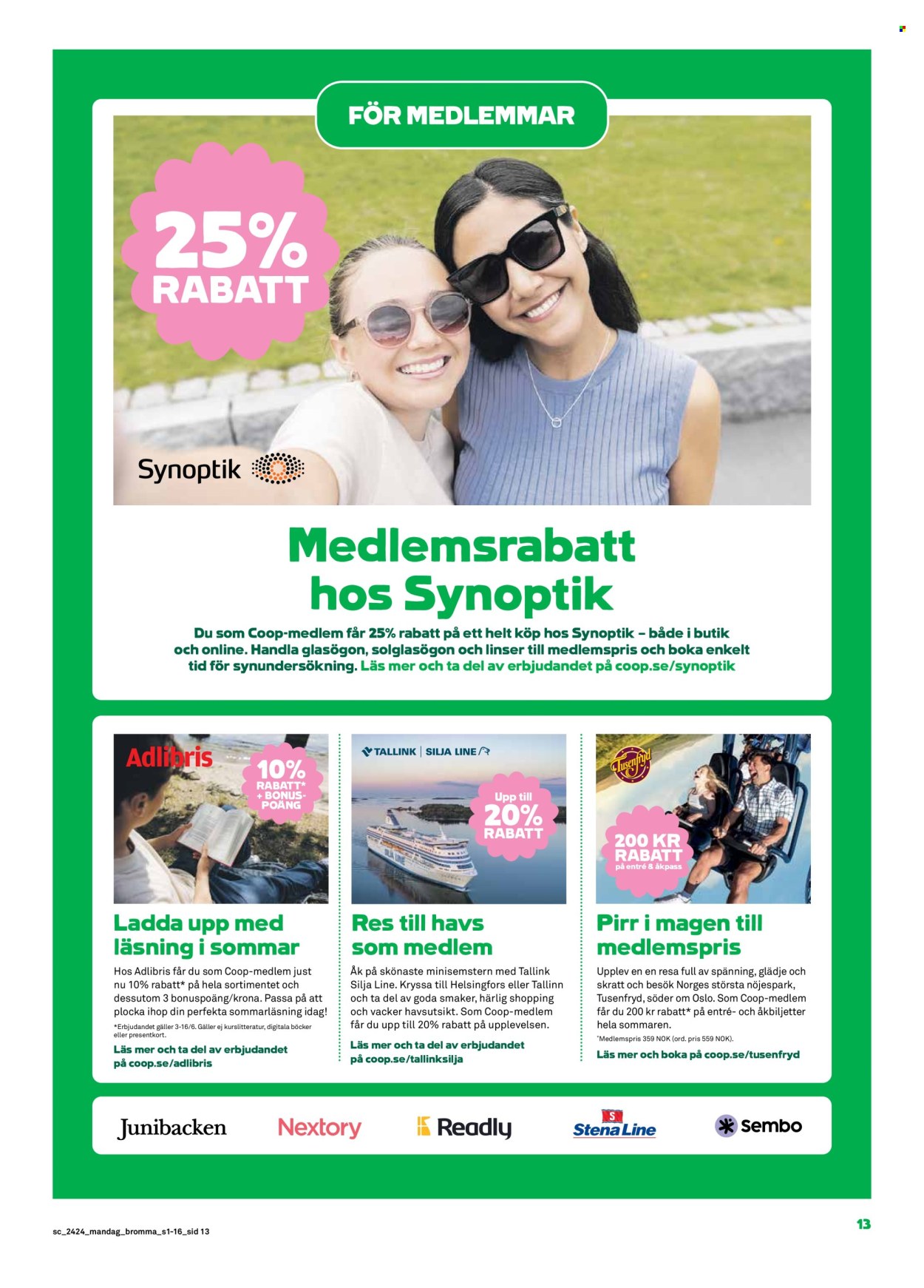 Stora Coop reklamblad - 10/6 2024 - 16/6 2024. Sida 13