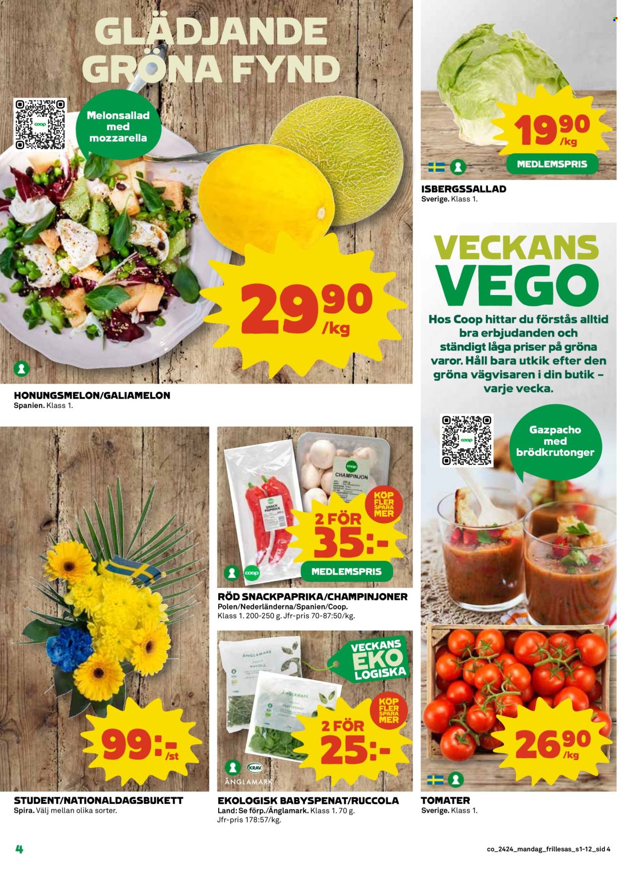 Coop Konsum reklamblad - 10/6 2024 - 16/6 2024. Sida 4