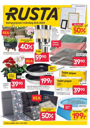 Rusta reklamblad - 10/6 2024 - 16/6 2024.