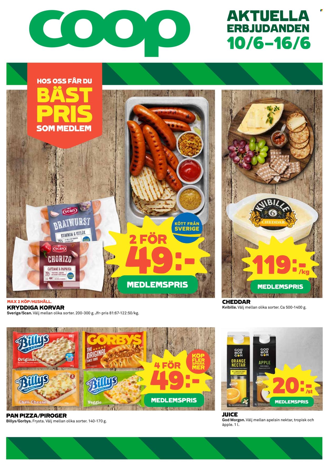 Coop reklamblad - 10/6 2024 - 16/6 2024. Sida 1