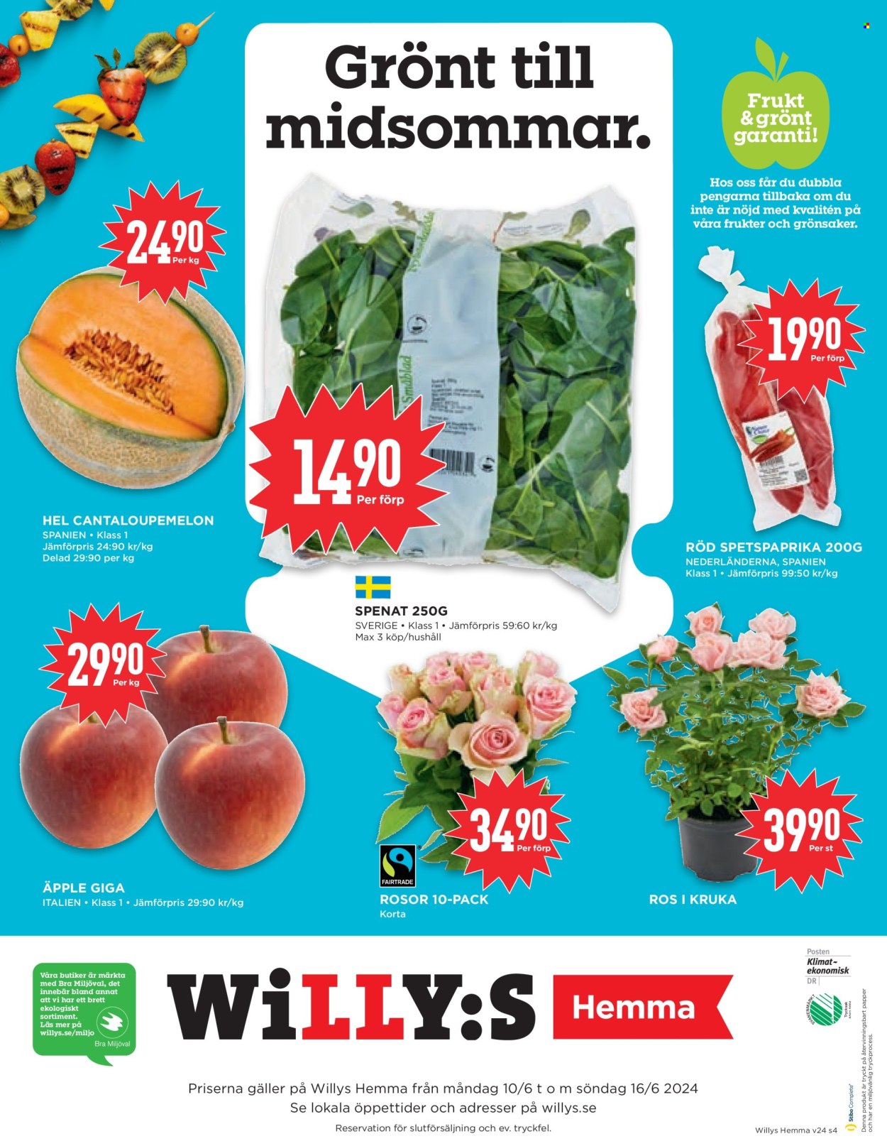 Willys reklamblad - 10/6 2024 - 16/6 2024. Sida 4