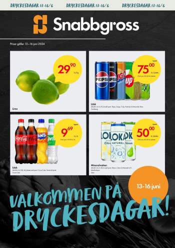 Axfood Snabbgross reklamblad - 13/6 2024 - 16/6 2024.