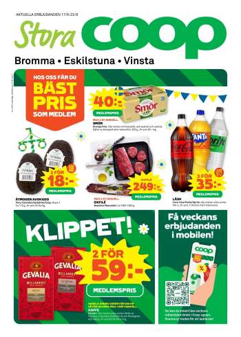Stora Coop reklamblad - 17/6 2024 - 23/6 2024.