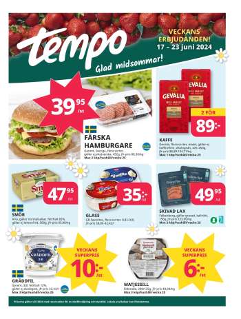 Tempo reklamblad - 17/6 2024 - 23/6 2024.