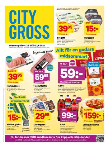 City Gross reklamblad - 17/6 2024 - 23/6 2024.