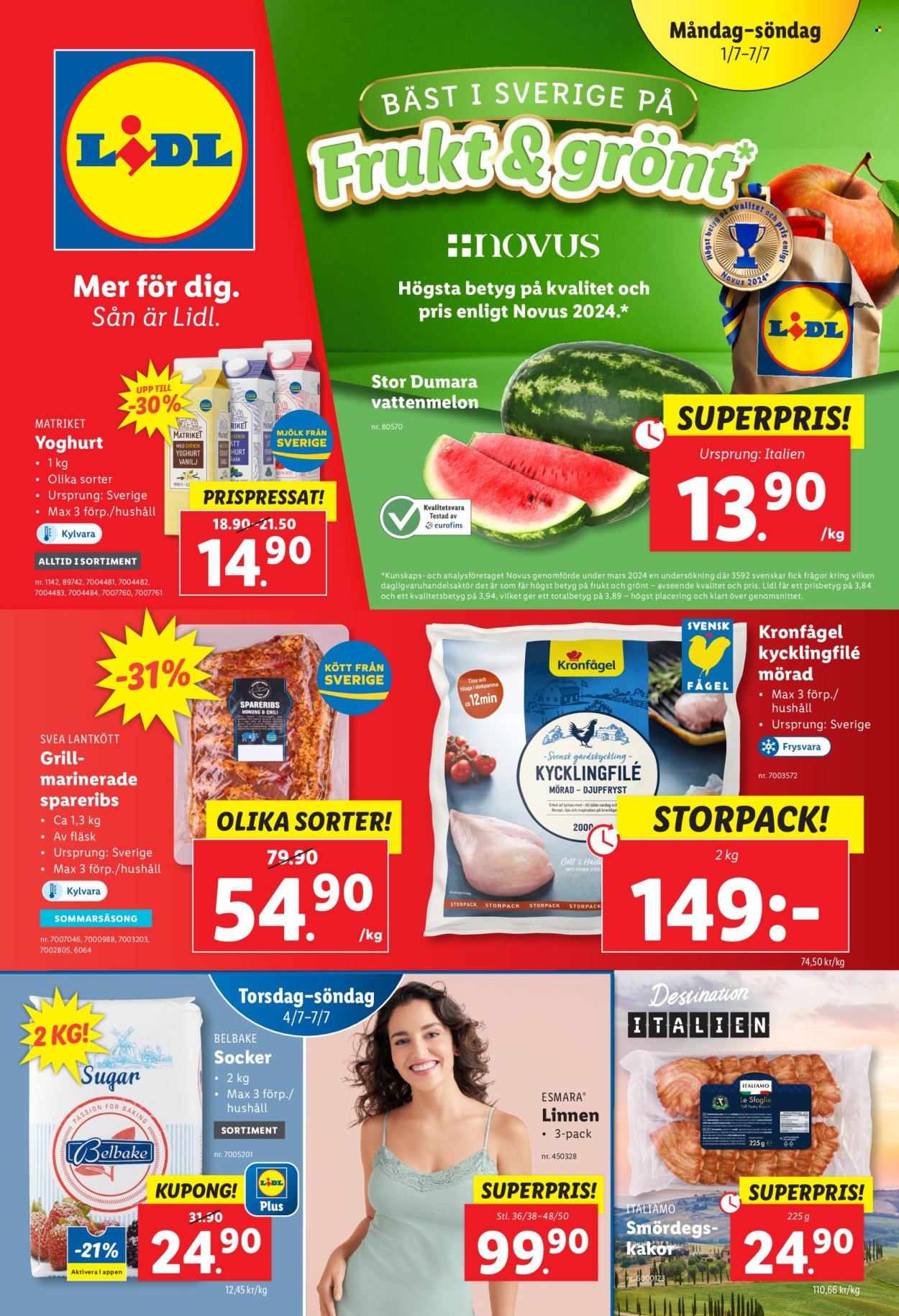 Lidl reklamblad - 1/7 2024 - 7/7 2024. Sida 1