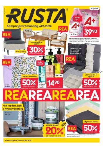 Rusta reklamblad - 24/6 2024 - 30/6 2024.