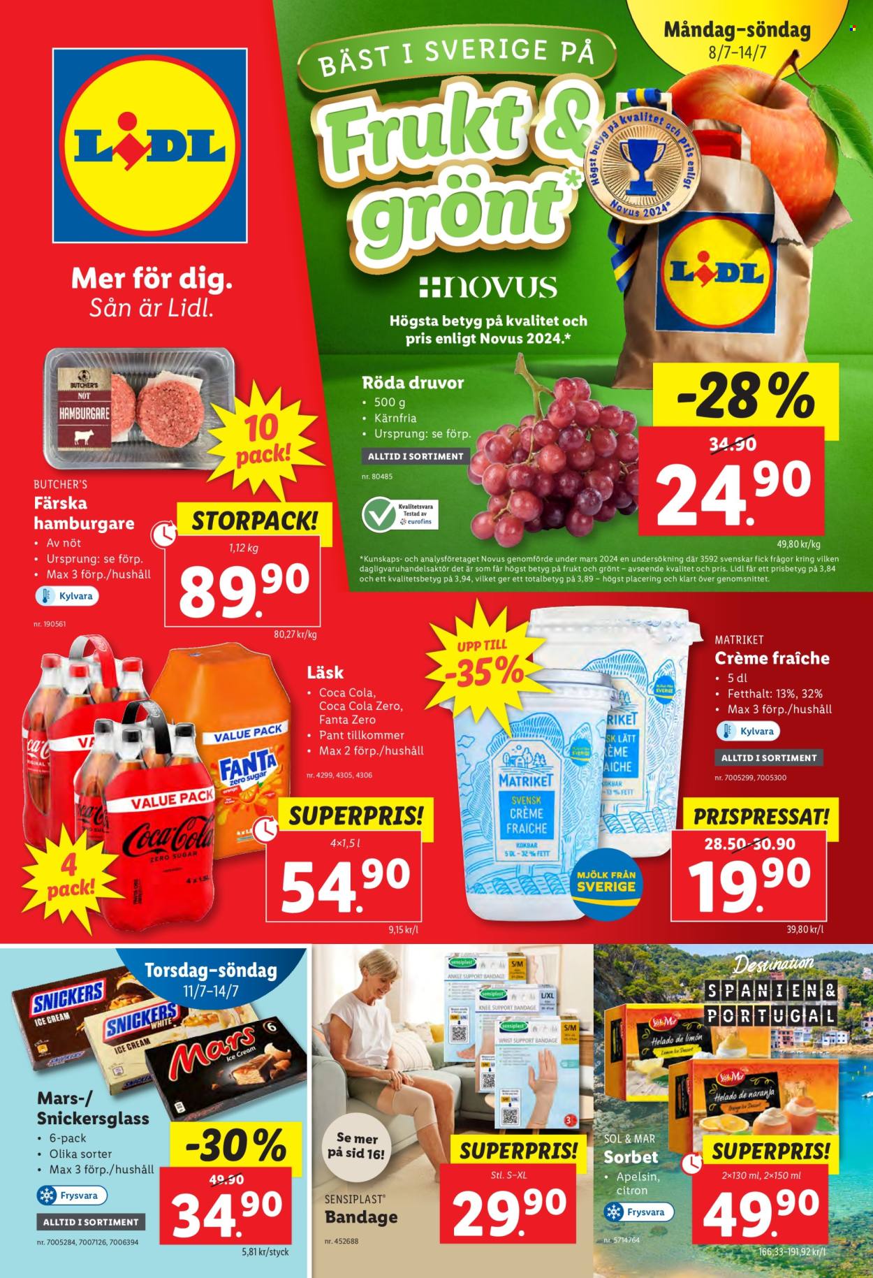 Lidl reklamblad - 8/7 2024 - 14/7 2024. Sida 1