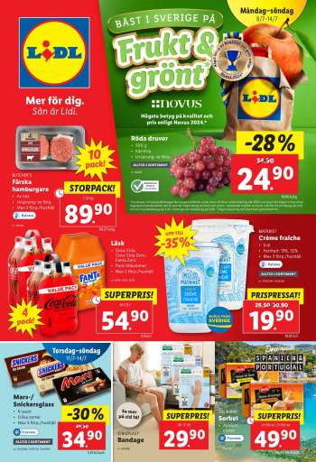 Lidl reklamblad - 8/7 2024 - 14/7 2024.