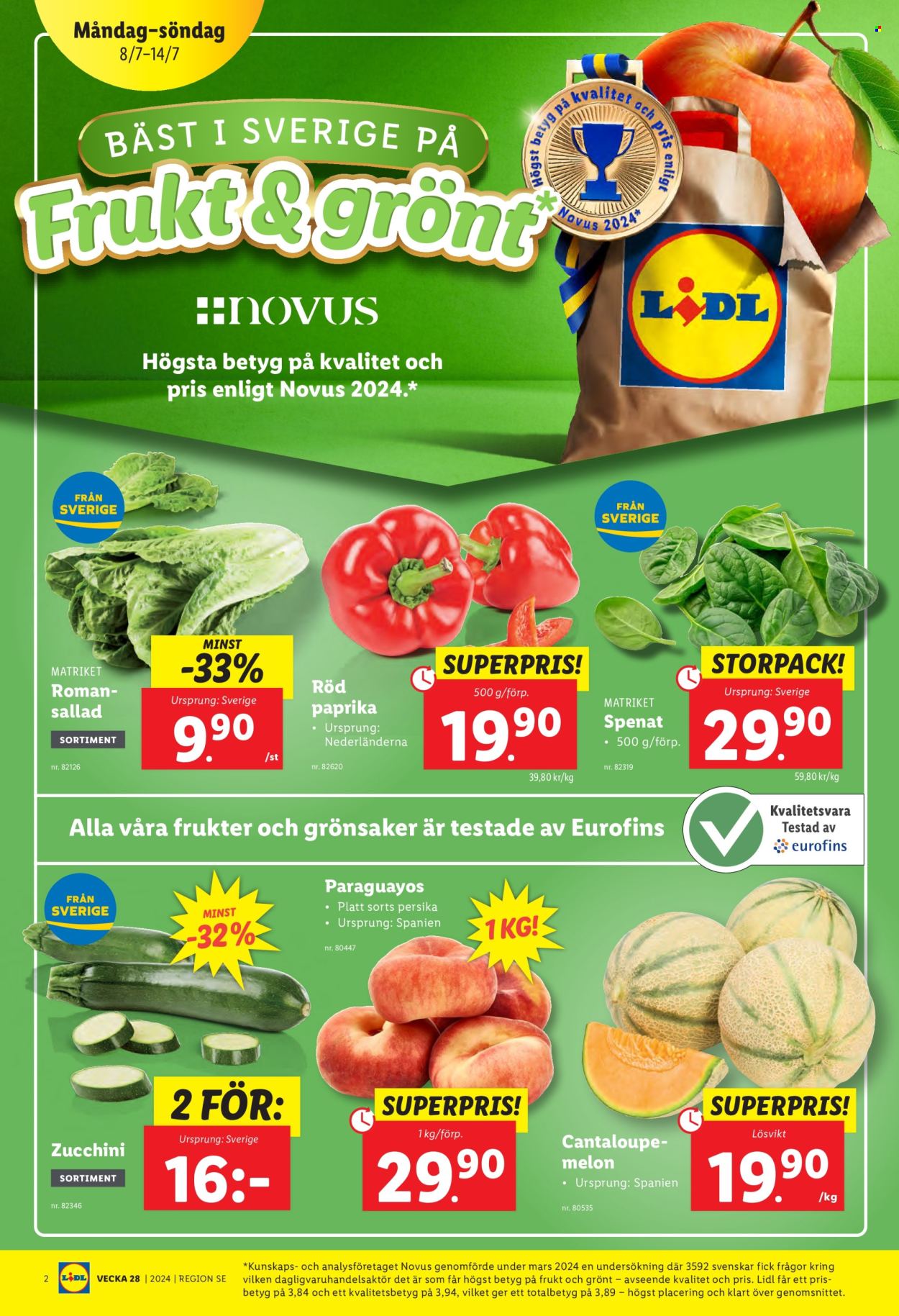 Lidl reklamblad - 8/7 2024 - 14/7 2024. Sida 4