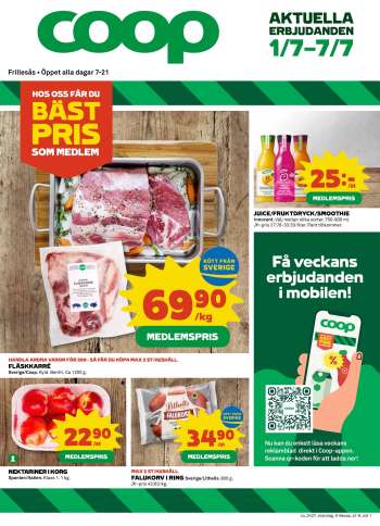 Coop Konsum reklamblad - 1/7 2024 - 7/7 2024.