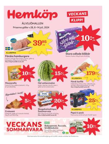 Hemköp reklamblad - 8/7 2024 - 14/7 2024.
