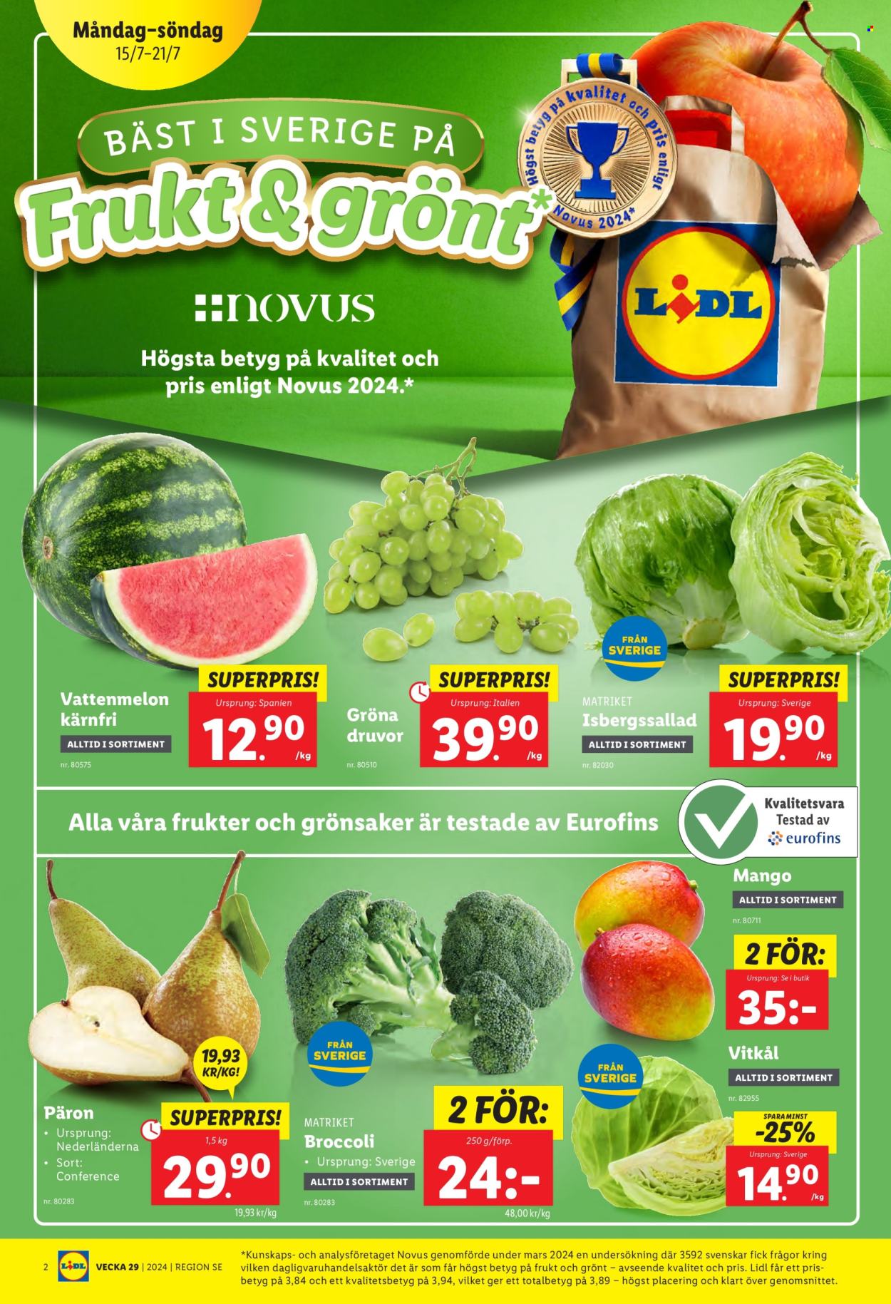 Lidl reklamblad - 15/7 2024 - 21/7 2024. Sida 2
