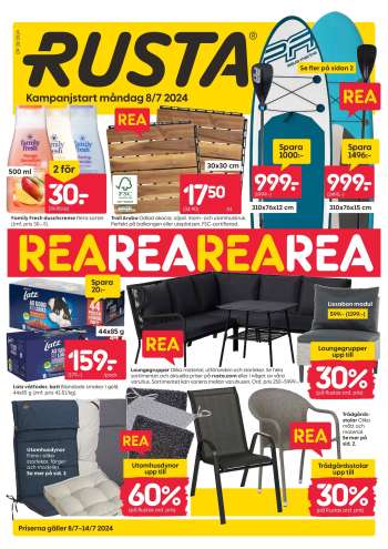 Rusta reklamblad - 8/7 2024 - 14/7 2024.